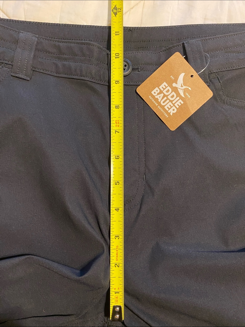 NWT Eddie Bauer Women’s sz 10 Black MidRise Stretch Tech Hiking or Casual pant. - Picture 6 of 10